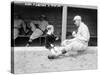 Rube Marquard & Rube Jr., Brooklyn Dodgers, Baseball Photo - New York, NY-Lantern Press-Stretched Canvas