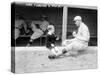Rube Marquard & Rube Jr., Brooklyn Dodgers, Baseball Photo - New York, NY-Lantern Press-Stretched Canvas