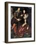 Rubens and Isabella Brant in the Honeysuckle Bower-Peter Paul Rubens-Framed Art Print