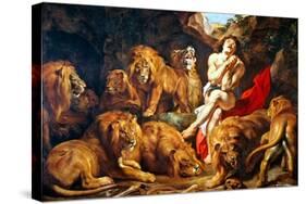 Rubens: Daniel and Lions Den-Peter Paul Rubens-Stretched Canvas