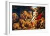 Rubens: Daniel and Lions Den-Peter Paul Rubens-Framed Giclee Print