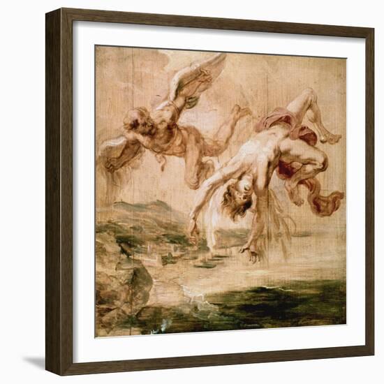 Rubens:Fall Of Icarus 1637-Peter Paul Rubens-Framed Giclee Print