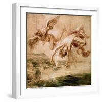 Rubens:Fall Of Icarus 1637-Peter Paul Rubens-Framed Giclee Print