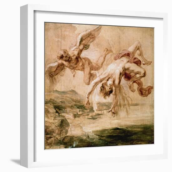 Rubens:Fall Of Icarus 1637-Peter Paul Rubens-Framed Giclee Print