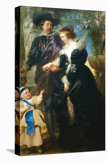 Rubens, His Wife Helena Fourment and One of the their Children-Peter Paul Rubens-Stretched Canvas