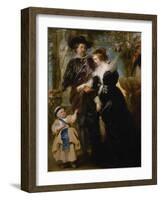 Rubens, His Wife Helena Fourment and Their Son Frans, c.1635-Peter Paul Rubens-Framed Giclee Print