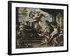 Rubens Painting the Allegory of Peace-Luca Giordano-Framed Giclee Print