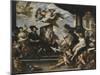 Rubens Painting the Allegory of Peace-Luca Giordano-Mounted Giclee Print