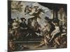 Rubens Painting the Allegory of Peace-Luca Giordano-Mounted Giclee Print