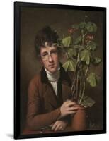 Rubens Peale with a Geranium, 1801-Rembrandt Peale-Framed Art Print