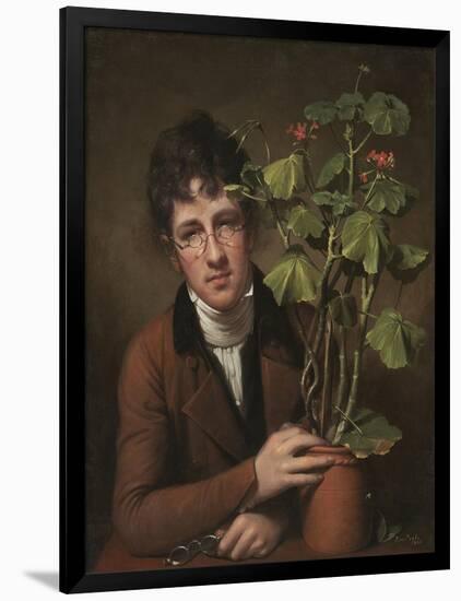 Rubens Peale with a Geranium, 1801-Rembrandt Peale-Framed Art Print