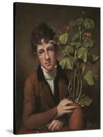 Rubens Peale with a Geranium, 1801-Rembrandt Peale-Stretched Canvas