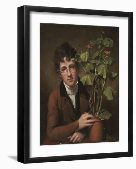 Rubens Peale with a Geranium, 1801-Rembrandt Peale-Framed Art Print