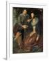 Rubens Und Isabella Brant in a Honeysuckle Bower, about 1609-Peter Paul Rubens-Framed Giclee Print