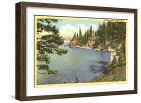 Rubicon Point, Lake Tahoe, California-null-Framed Art Print