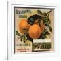 Rubidoux Brand - California - Citrus Crate Label-Lantern Press-Framed Art Print