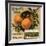 Rubidoux Brand - California - Citrus Crate Label-Lantern Press-Framed Art Print