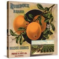 Rubidoux Brand - California - Citrus Crate Label-Lantern Press-Stretched Canvas