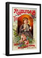 Rubifoam for the Teeth-null-Framed Art Print