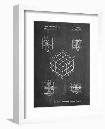 Rubik's Cube Patent-Cole Borders-Framed Art Print