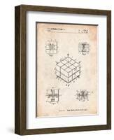 Rubik's Cube Patent-Cole Borders-Framed Art Print