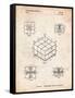 Rubik's Cube Patent-Cole Borders-Framed Stretched Canvas