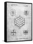 Rubik's Cube Patent-Cole Borders-Framed Stretched Canvas