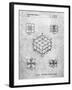 Rubik's Cube Patent-Cole Borders-Framed Art Print