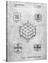 Rubik's Cube Patent-Cole Borders-Stretched Canvas