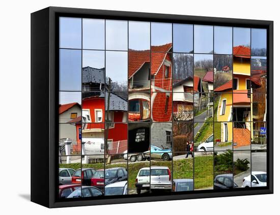 Rubik's Town-Samanta-Framed Stretched Canvas