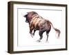 Rubio, 2022, (charcoal and pastel on paper)-Mark Adlington-Framed Giclee Print