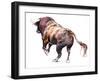 Rubio, 2022, (charcoal and pastel on paper)-Mark Adlington-Framed Giclee Print