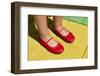 Rubis Slippers on Yellow Road-Mirage3-Framed Photographic Print