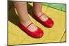 Rubis Slippers on Yellow Road-Mirage3-Mounted Photographic Print