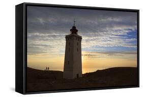 Rubjerg Knude Fyr (Lighthouse) Buried by Sand Drift, Lokken, Jutland, Denmark, Scandinavia, Europe-Stuart Black-Framed Stretched Canvas