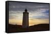 Rubjerg Knude Fyr (Lighthouse) Buried by Sand Drift, Lokken, Jutland, Denmark, Scandinavia, Europe-Stuart Black-Framed Stretched Canvas