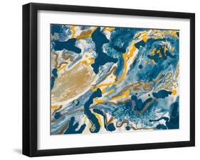 Rubrum Blue-Ajoya Grace-Framed Art Print