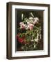 Rubrum Lilies and Fuchsias-Johan Laurentz Jensen-Framed Giclee Print