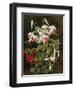 Rubrum Lilies and Fuchsias-Johan Laurentz Jensen-Framed Giclee Print