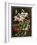 Rubrum Lilies and Fuchsias-Johan Laurentz Jensen-Framed Giclee Print