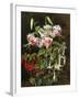 Rubrum Lilies and Fuchsias-Johan Laurentz Jensen-Framed Giclee Print