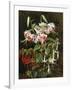 Rubrum Lilies and Fuchsias-Johan Laurentz Jensen-Framed Giclee Print