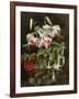 Rubrum Lilies and Fuchsias-Johan Laurentz Jensen-Framed Giclee Print