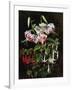 Rubrum Lilies and Fucshias-Johan Laurentz Jensen-Framed Giclee Print