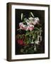 Rubrum Lilies and Fucshias-Johan Laurentz Jensen-Framed Giclee Print