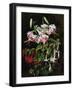 Rubrum Lilies and Fucshias-Johan Laurentz Jensen-Framed Giclee Print