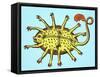 Rubus, Fabled Sea Creature-Science Source-Framed Stretched Canvas