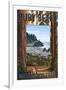 Ruby Beach and Forest - Washington Coast-Lantern Press-Framed Art Print