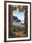 Ruby Beach and Forest - Washington Coast-Lantern Press-Framed Art Print