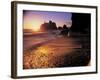 Ruby Beach at Sunset-Peter Adams-Framed Photographic Print